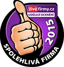 Držitel ocenění Spolehlivá firma roku 2015